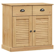 Buffet credenza cassettiera mobiletto mobile contenitore organizer per cucina soggiorno salotto con cassetti 78 x 40 x 75 cm legno di pino massiccio marrone 02_0030139