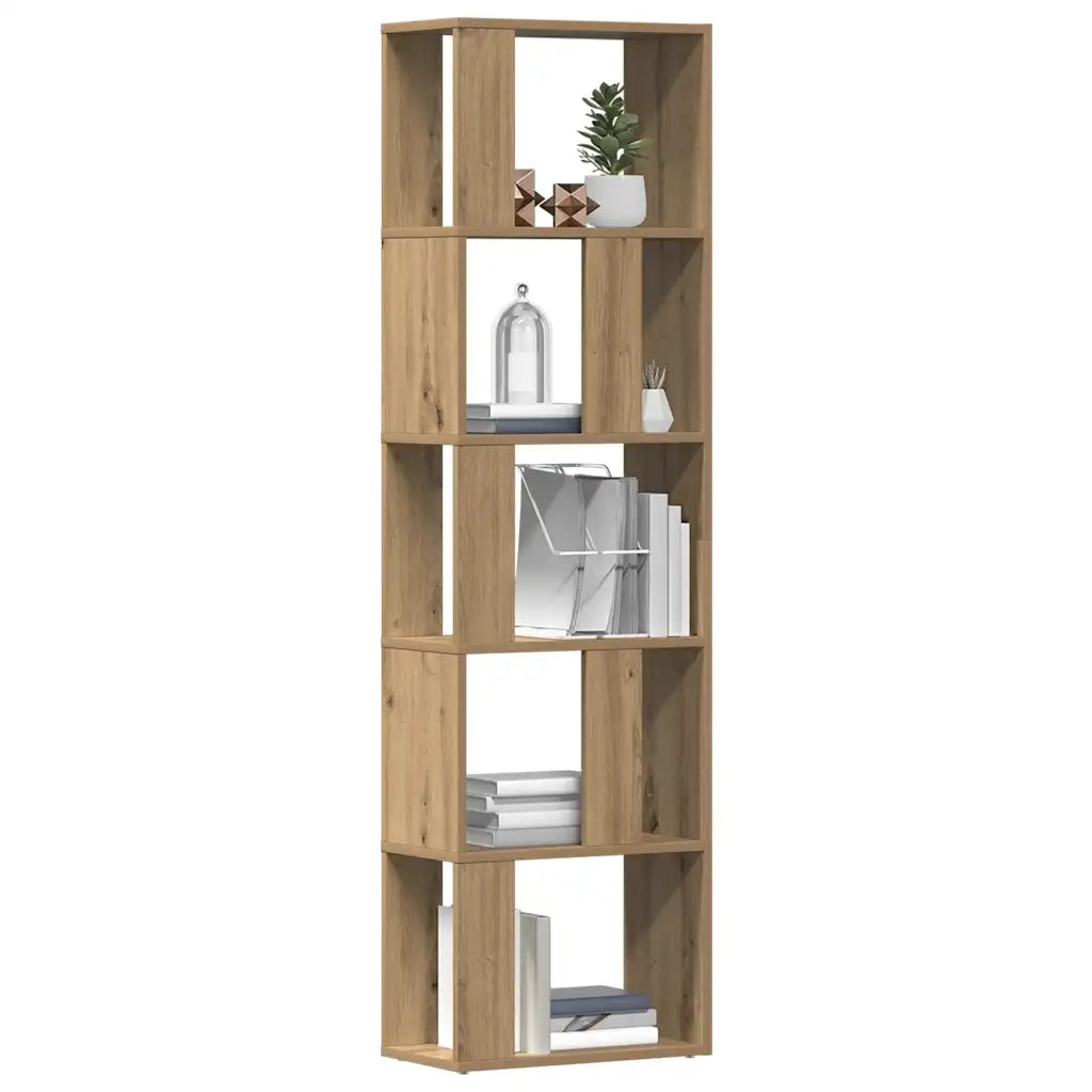 Libreria Rovere Artigianale 45x24x159 cm Legno Multistrato 855785