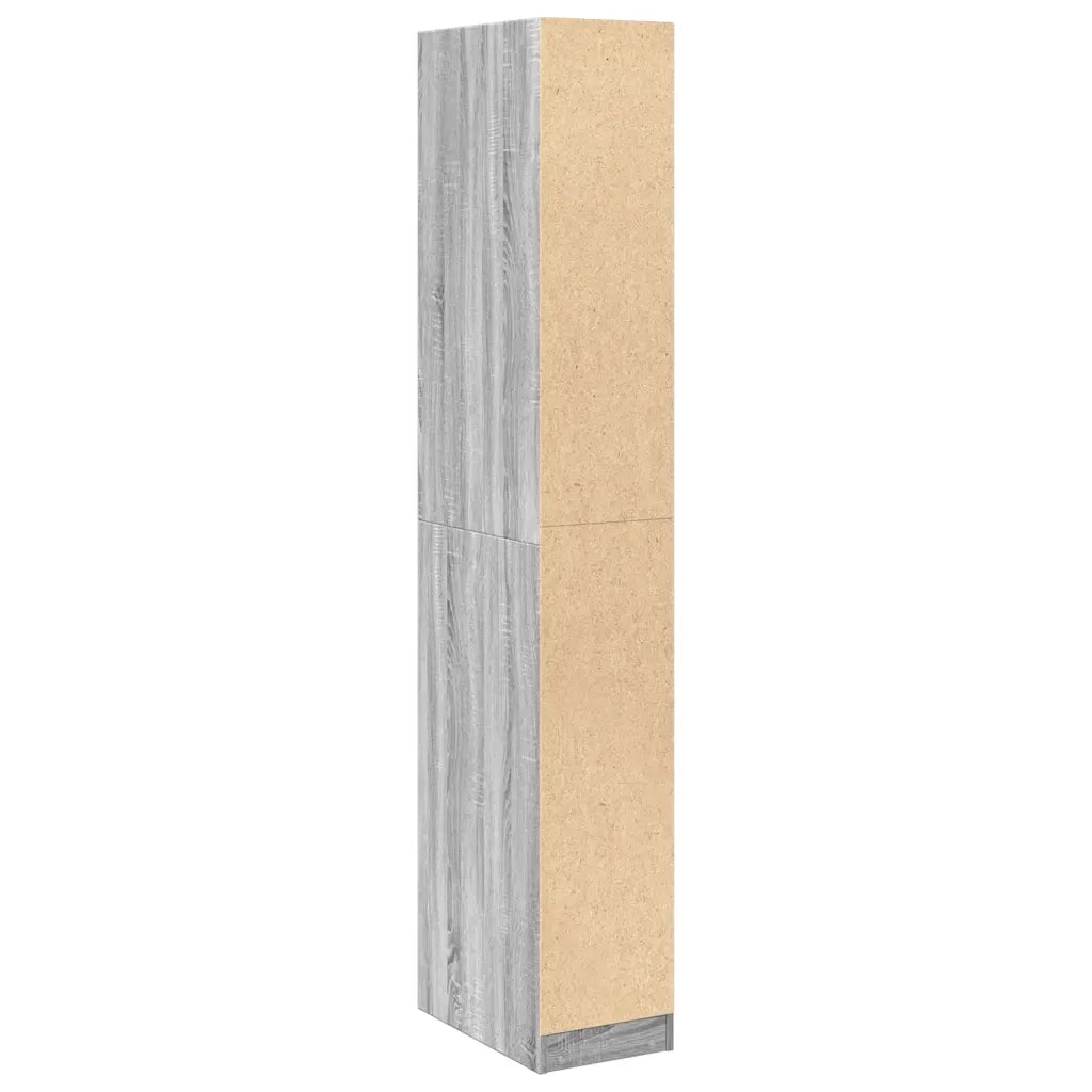 Armadio Grigio Sonoma 30x50x200 cm in Legno Multistrato CFW6044171