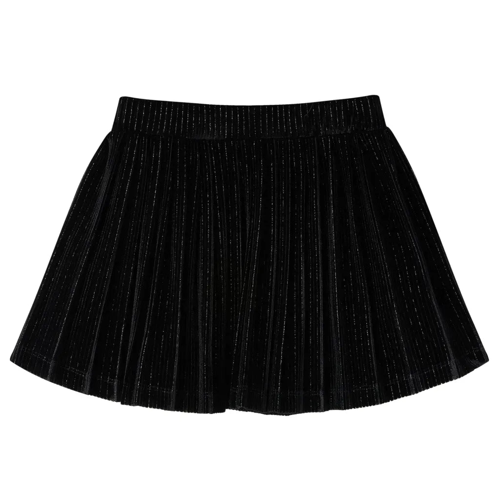 Gonna Plissettata da Bambina con Lurex Nero 116 CFW4900137