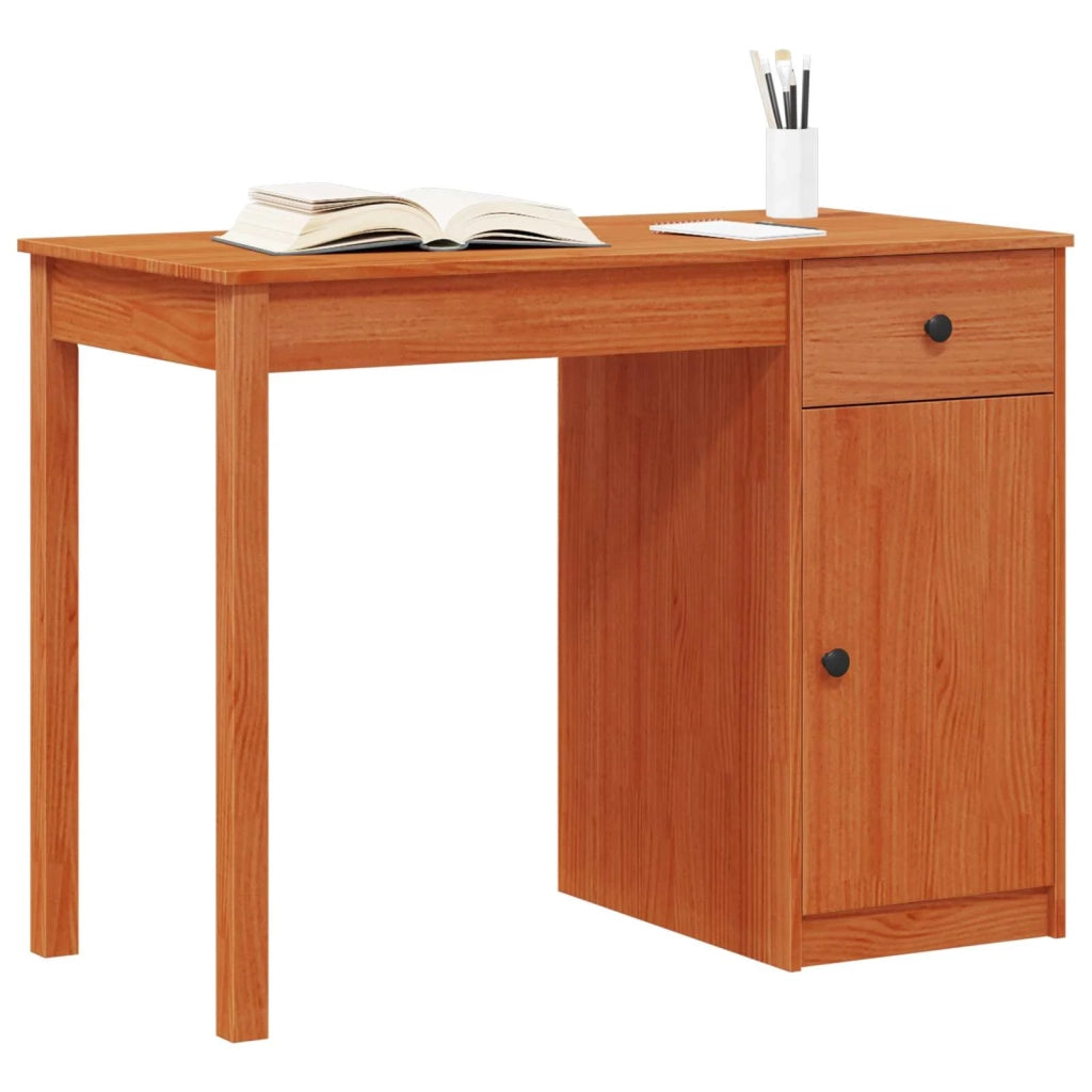 Scrivania Marrone Cera 100 x 50 x 74 cm Legno di pino massiccio 8006902