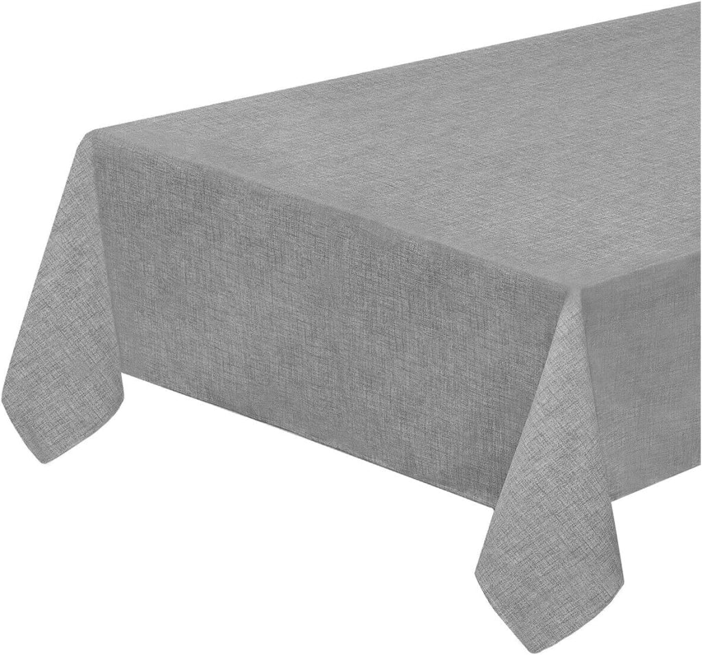 Tovaglia Tavolo Cucina Tonda 155 cm Antimacchia Bordata Plastificata Copritavolo Pastello Antracite