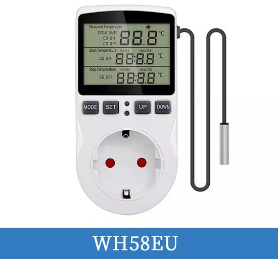 Termostato digitale 220V, schermo LCD, compatibile con riscaldamento e raffreddamento