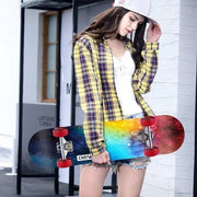 Set di ruote per skateboard 52mm x 30mm per longboard cruiser con ruote in PU