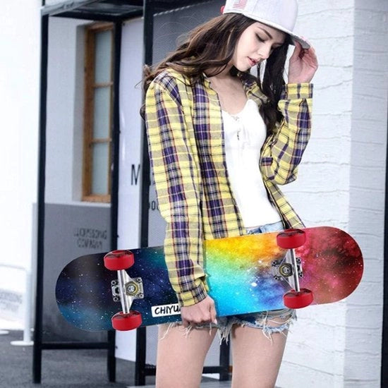 Set di ruote per skateboard 52mm x 30mm per longboard cruiser con ruote in PU