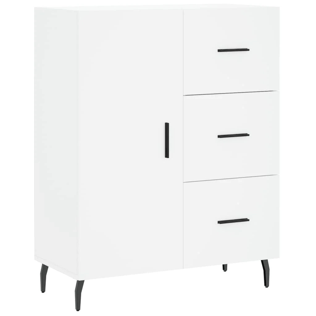 Buffet credenza cassettiera mobiletto mobile contenitore organizer cucina soggiorno salotto alto 69,5 x 34 x 180 cm legno ingegnerizzato bianco 02_0032739