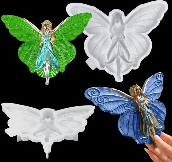Vele ali di farfalla in silicone - decorazione 3D angelo della casa - stampo per resina epoxi - accessorio per appendere - decorazione artigianale per la casa