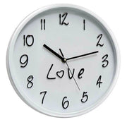 Trade Shop - Orologio 30x4cm Parete Love Classico Moderno Tondo In Plastica Colori Ass 798146 -