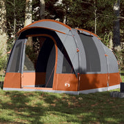Tenda da Campeggio a Tunnel per 3 Persone Grigio e Arancione 94624