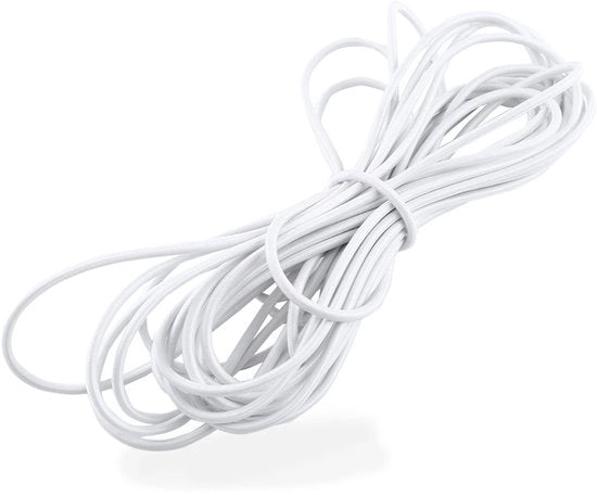 Corda Elastico 5mm Resistente allo Sfregio - Per Tende/Borse - Attrezzature Sportive - Rete da Carico/Reti da Soggiorno - Robusto - Velo di Polipropilene - Corda Elastica