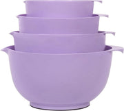 Set di miscelazione in plastica a 4 componenti - antiscivolo - stivabile - servizio da cucina - viola