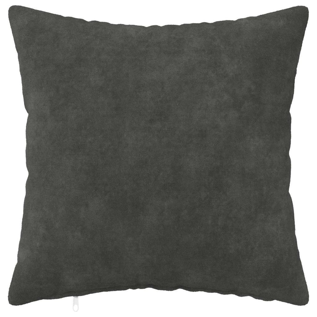 Federa 12 pcs HEERLEN Antracite 40 x 40 cm Fleece in microfibra 908526