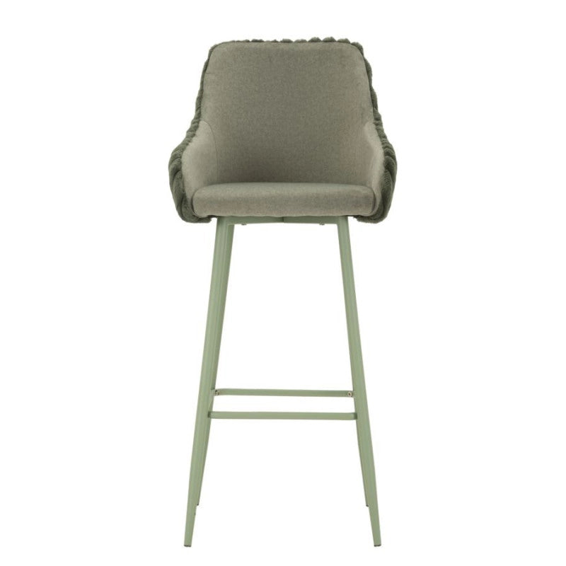 Sgabello Bar Alaska -a- Verde Set 2 Pz cm 52x46x111 (altezza Seduta cm 78)