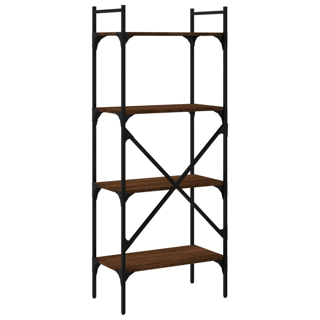 Libreria Rovere Marrone 4 Ripiani 56x31,5x138,5 cm Multistrato 833342
