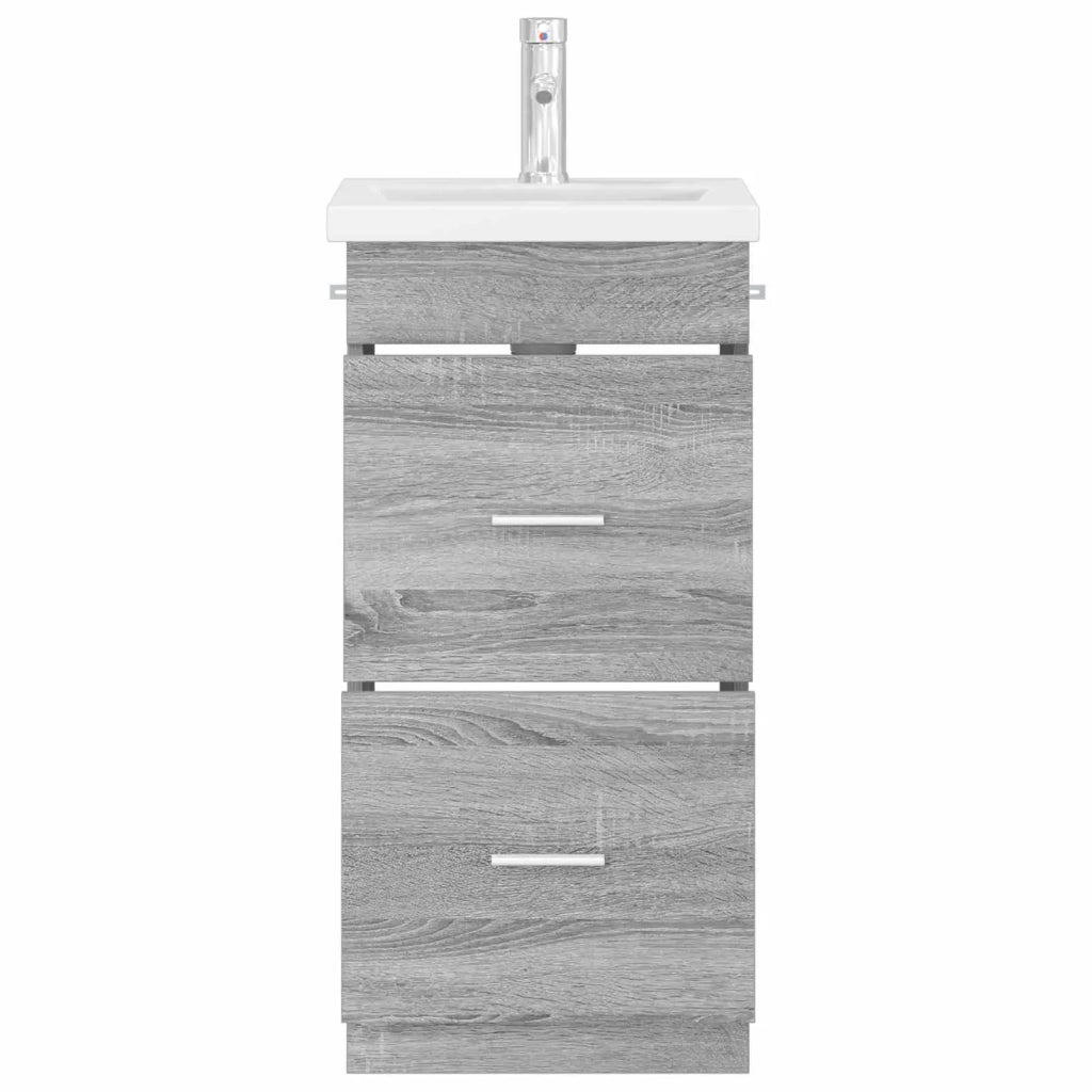 Mobile da bagno con lavabo Sonoma grigio 42 x 40 x 84,5 cm 890701
