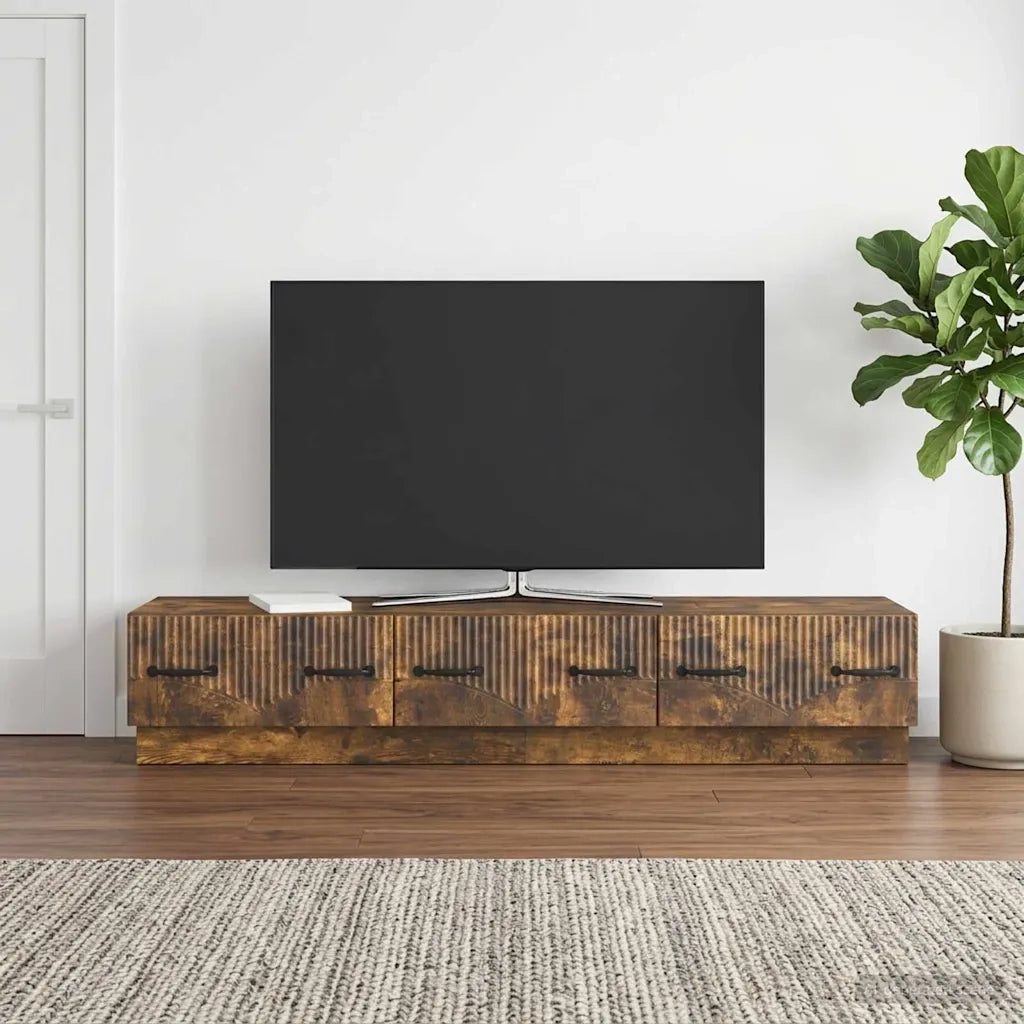 Mobile TV Rovere Fumo 147 x 34,5 x 27 cm Legno ingegnerizzato 895400