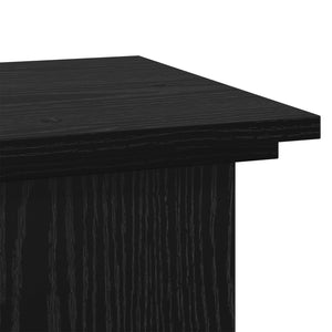 Supporto per piante Rovere Nero 33 x 33 x 100 cm 869238