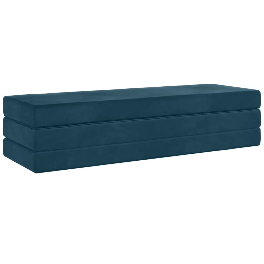 Divano Letto Pieghevole 180 x 67 x 45 cm Blu 900250