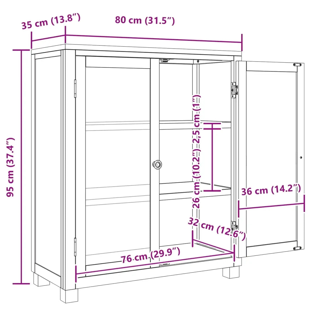 Armadietto con porta Marrone 80 x 35 x 95 cm Legno multistrato CFW1855379