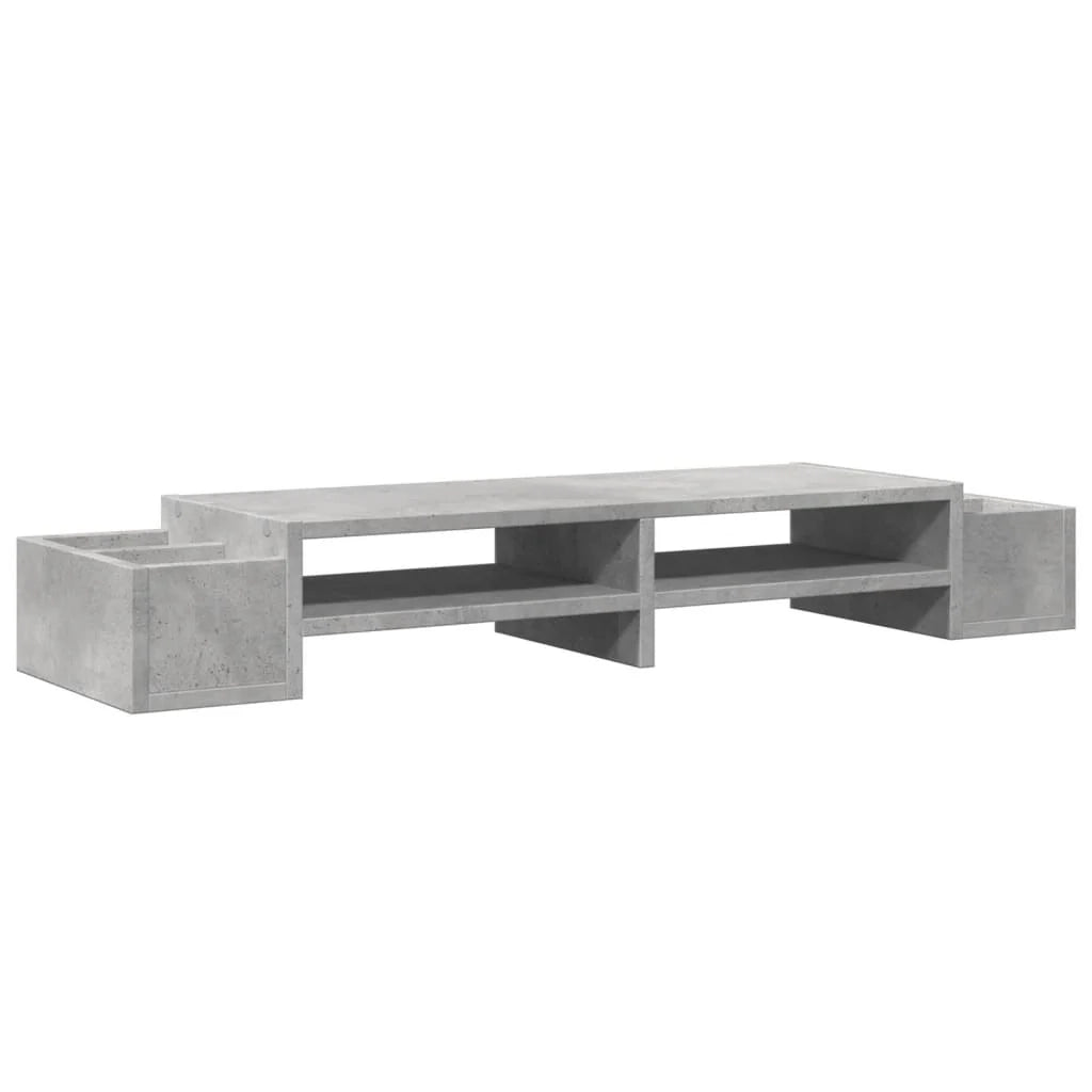 Supporto per monitor scrivania con contenitore legno ingegnerizzato grigio 02_0044925