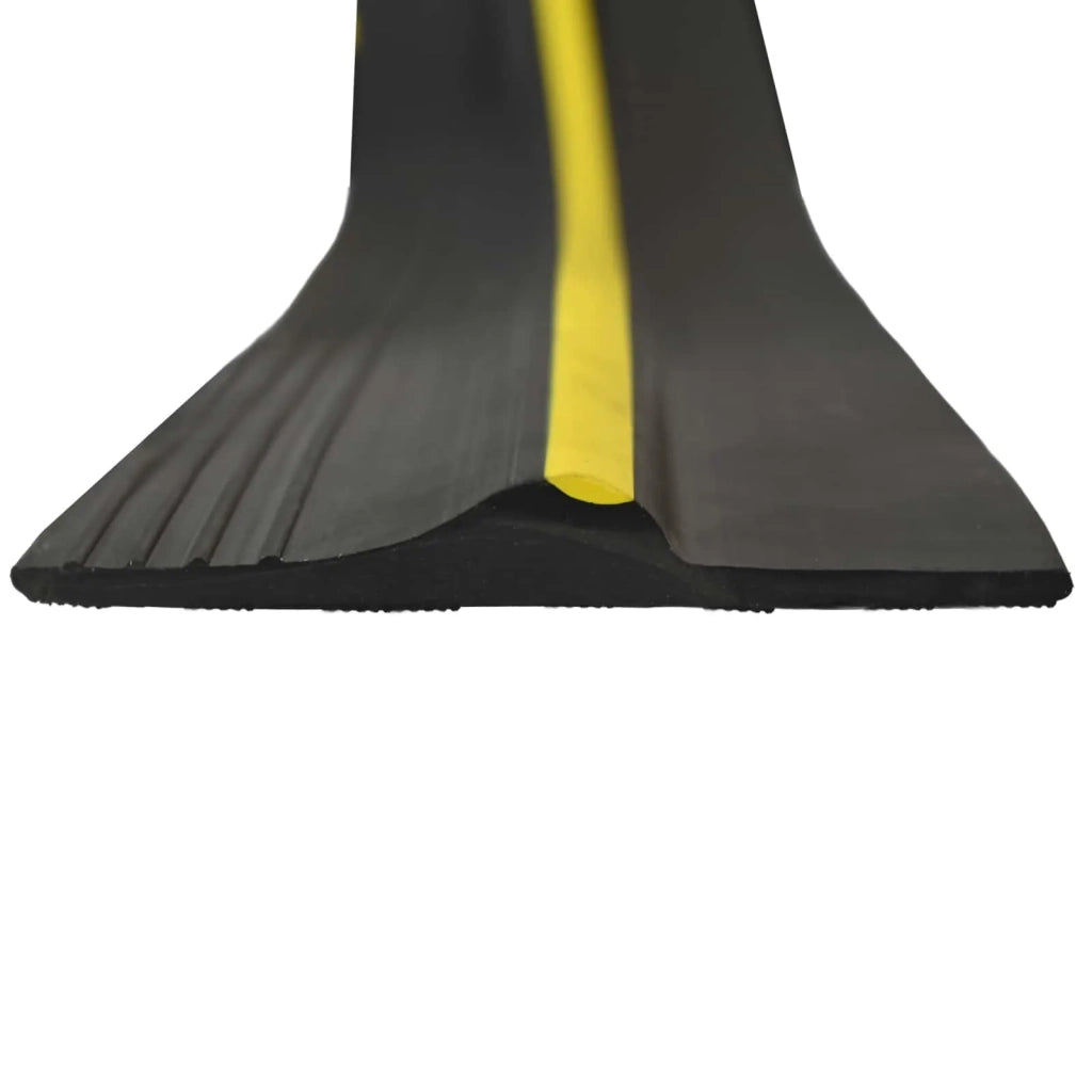 Guarnizione per pavimento del garage Nero e Giallo PVC 42038286
