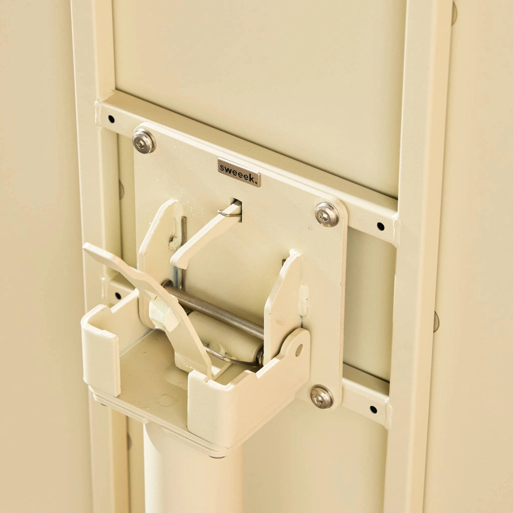 Set tavolo da giardino pieghevole in metallo con 2 sedie, beige