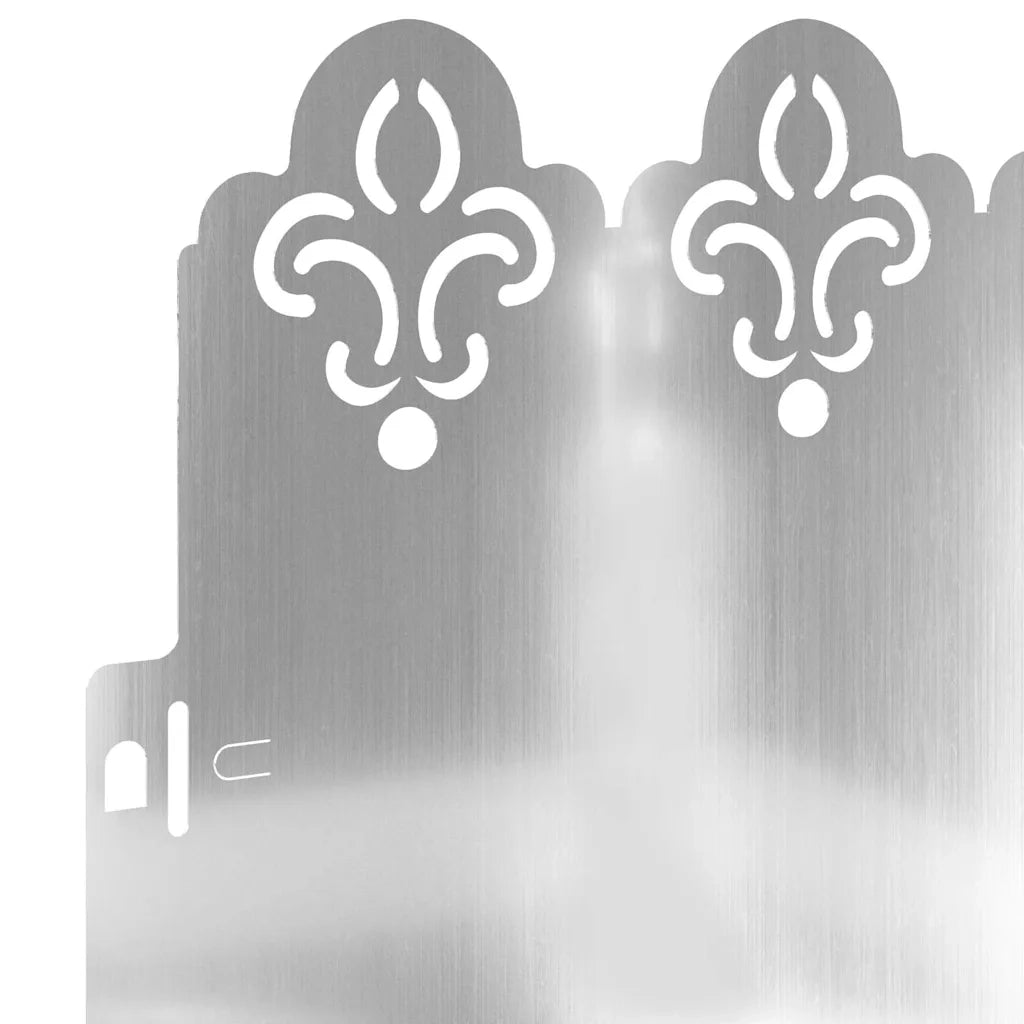 Bordure per prato 30 pz Argento 103 x 0,05 x 22 cm CFW4875166