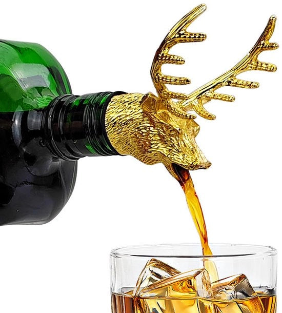 Dispensatore di vino con chiusura, bocchetta di aspirazione anti-gocciolamento adatta a bottiglie di vino standard, accessorio di bar con maniglia di zinco e chiusura in silicone a sicurezza, dispensatore di vino resistente alle schegge.