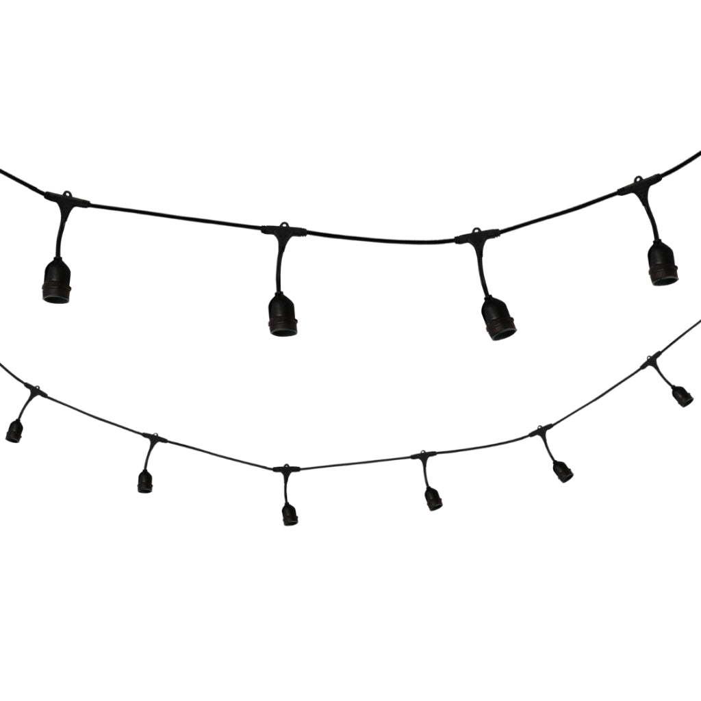 Cavo ghirlanda esterno 10xE27 6,12m 36V IP44 Polux