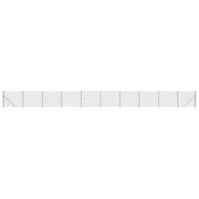 Recinzione da Giardino | Recinzione Metallica con Flangia Antracite 1,6x25 m