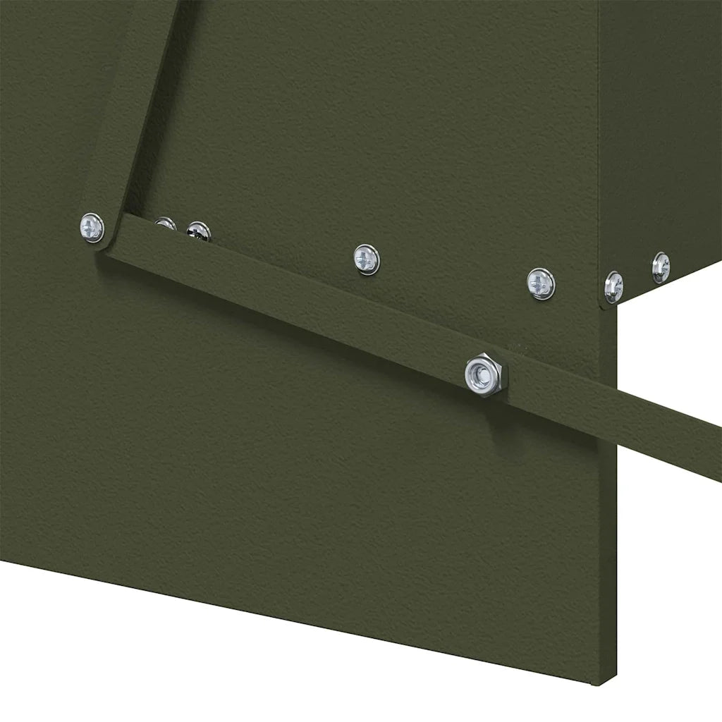 Mangiatore a Pedale per Pollo Verde oliva 75 x 53 x 20,5 cm CFW5501993