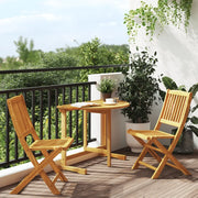 Set da Pranzo da Giardino Pieghevole 3 pz in Massello di Acacia 3206332