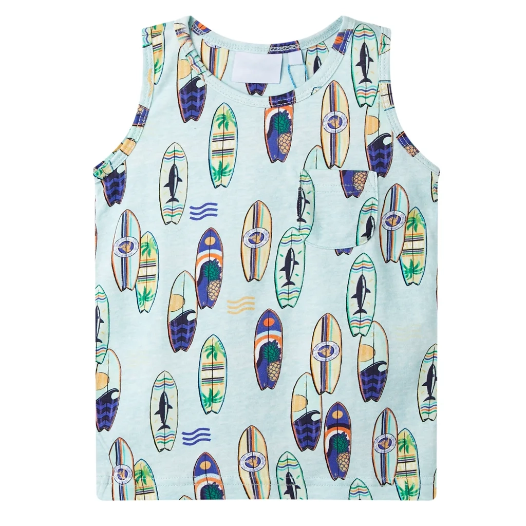 Canotta da Bambino Blu Tenue MÃ©lange 128cod mxl 134760