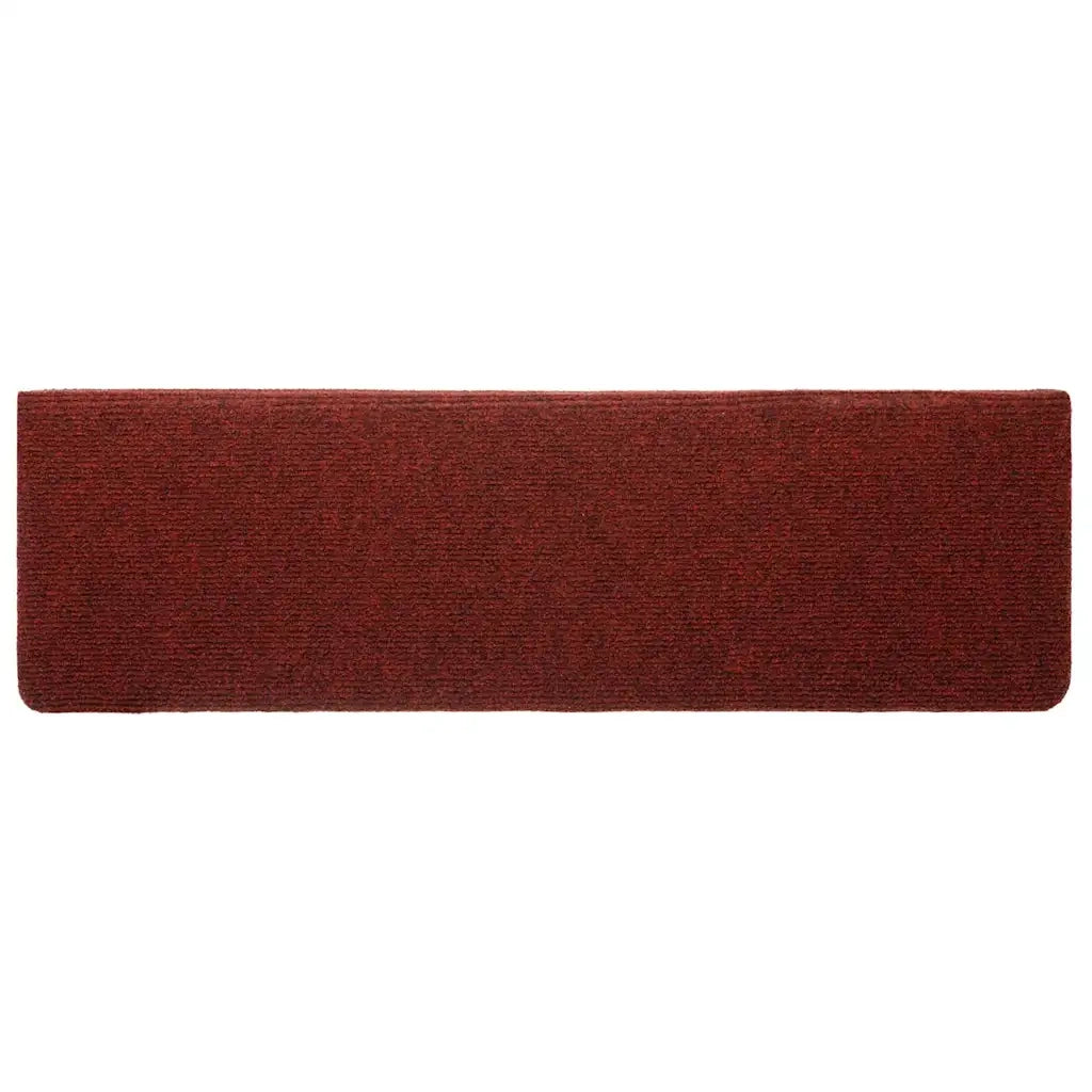 Tappetini Autoadesivi per Scale 20 pz Rosso BordÃ² 65x21x4 cm