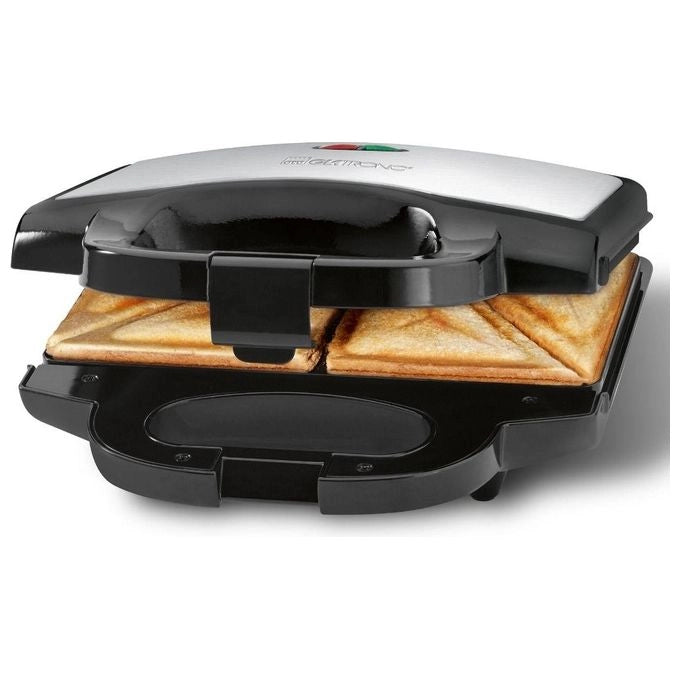 Clatronic ST 3778 tostiera 750 W Nero, Acciaio inox