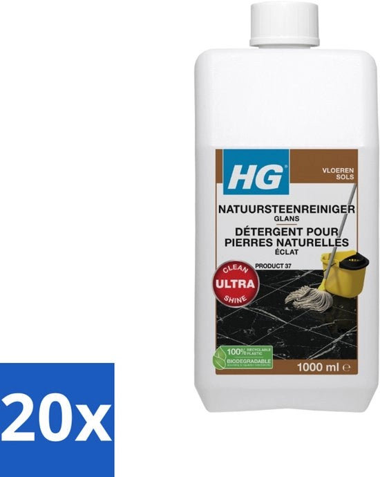 Pulente per Pietra Naturale Ultra Glans - 20 Passaggi - 1L - Confezione in Bulk - 20 Unità