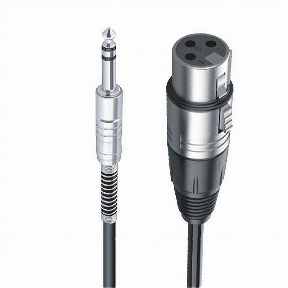 Trade Shop - Cavo Da Jack 6.5mm A Xlr Femmina Audio Prolunga Per Microfono Da 3 Metri Jxlr-06 -
