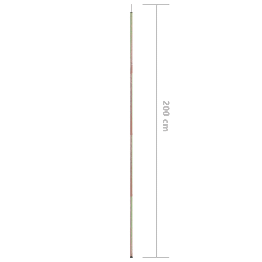 Asta per Parasole a Vela 200 cm Acciaio Zincato 315220