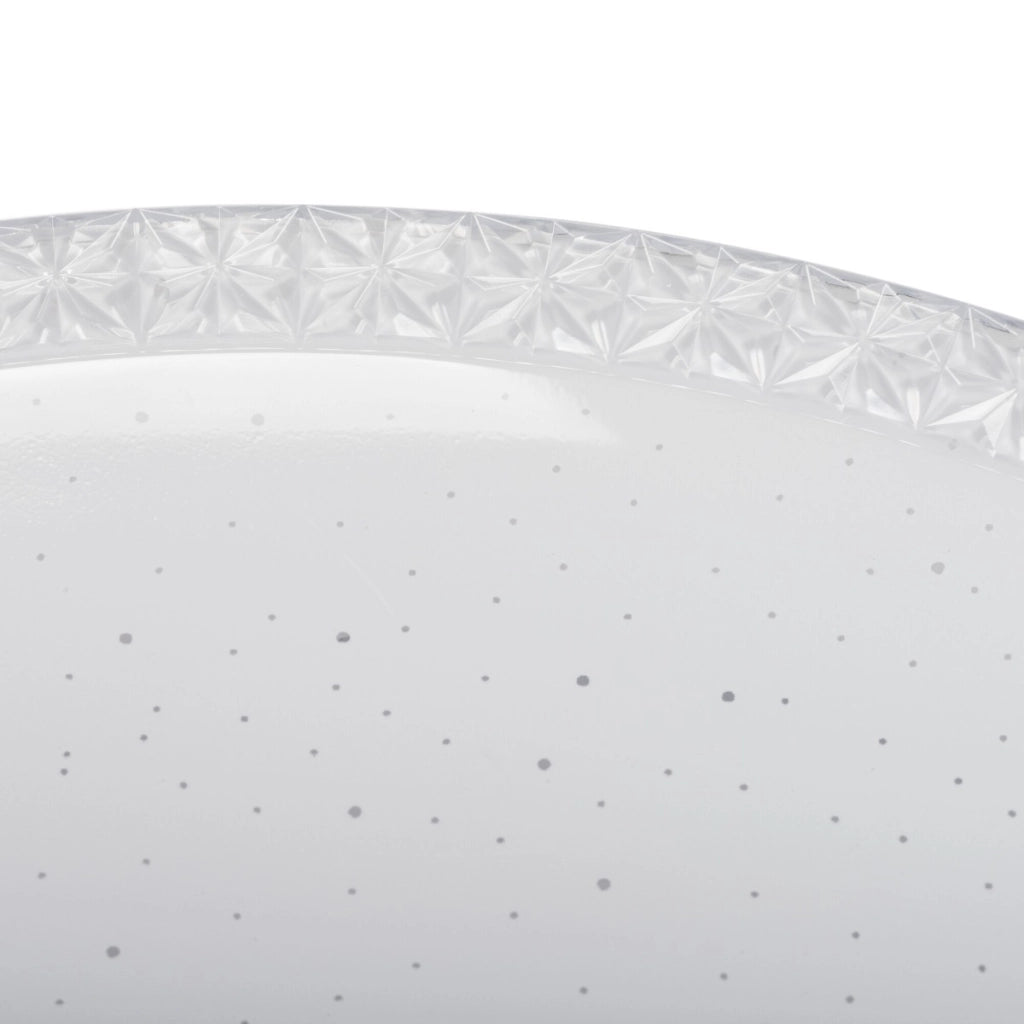 Plafoniera LED rotonda 38cm 17,5W bianca effetto stelle Kanlux