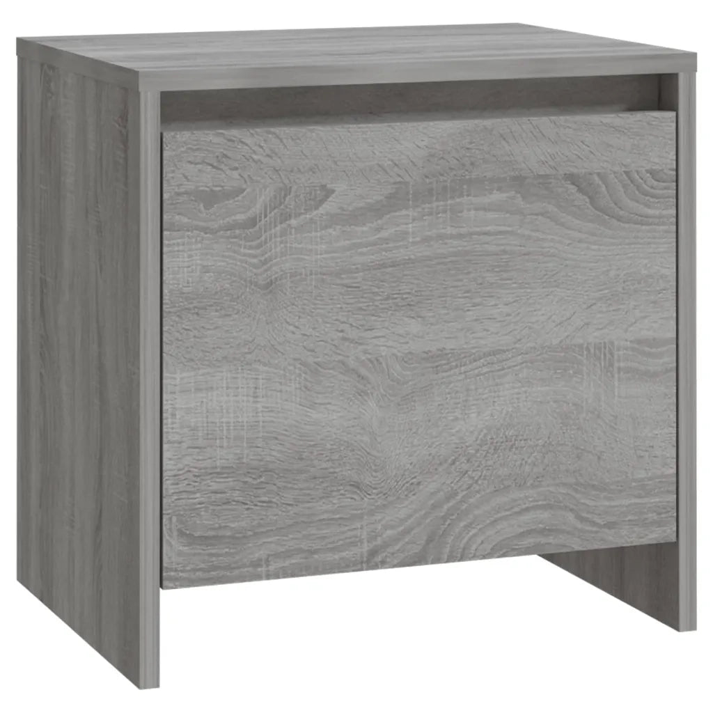Set di 2 Comodini | Armadio da Notte | Mobiletto da notte Grigio Sonoma 45x34x44,5 cm in Truciolato