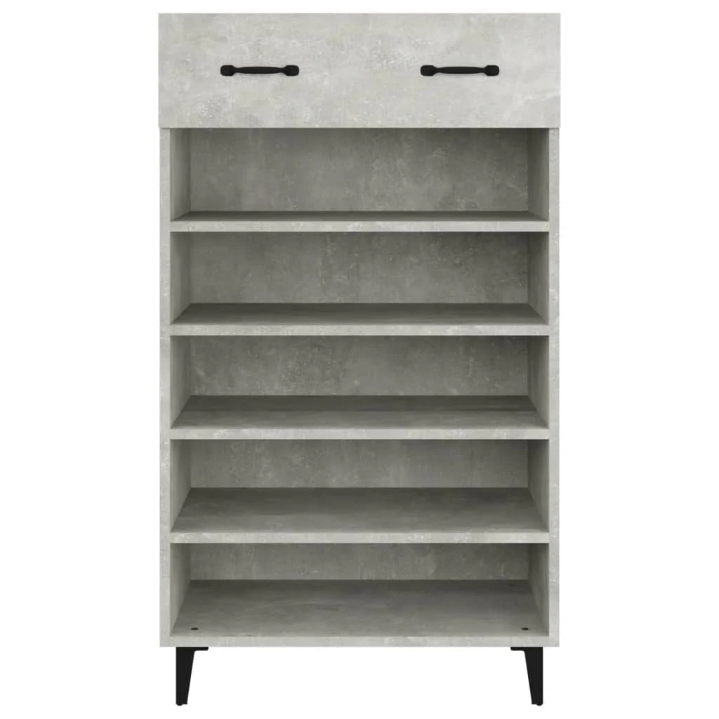 Scarpiera mobiletto portascarpe mobile per ingresso/corridoio/soggiorno 60 x 35 x 105 cm legno ingegnerizzato grigio 02_0021833