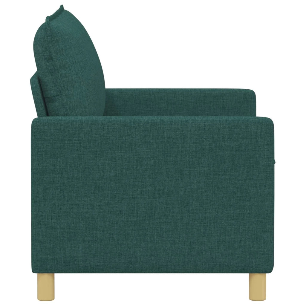 Divano Verde Scuro 126 x 81 x 87,5 cm Tessuto