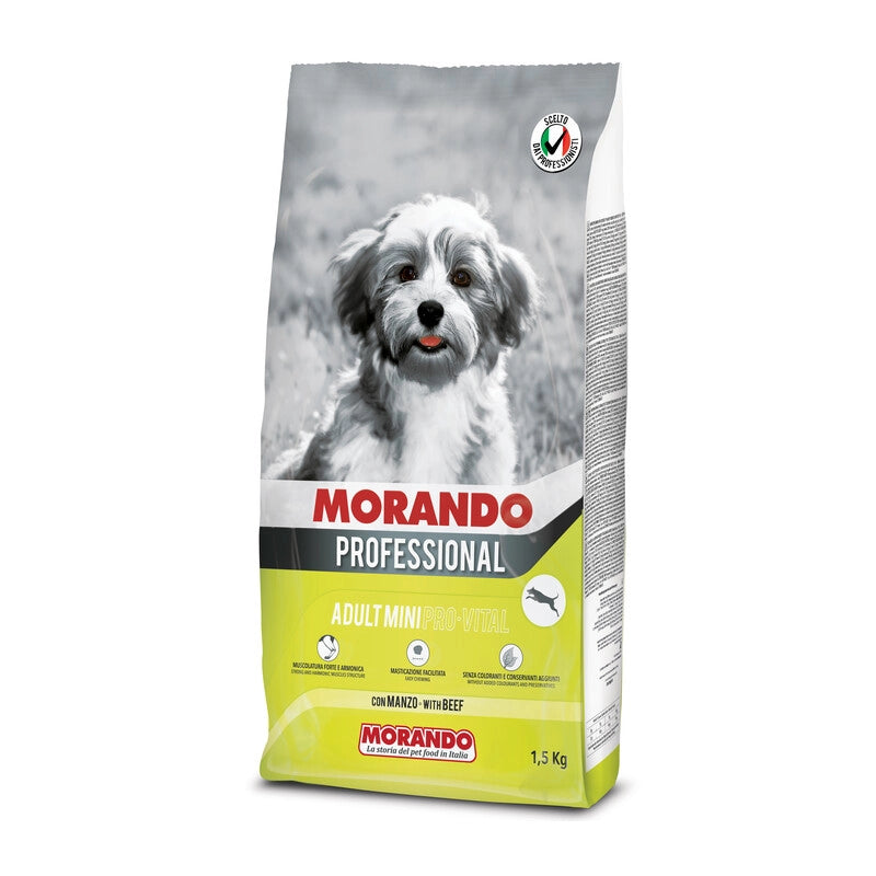 CIBO CANE MORANDO  1,5 KG ADULT MINI POLLO- 1,0 pz