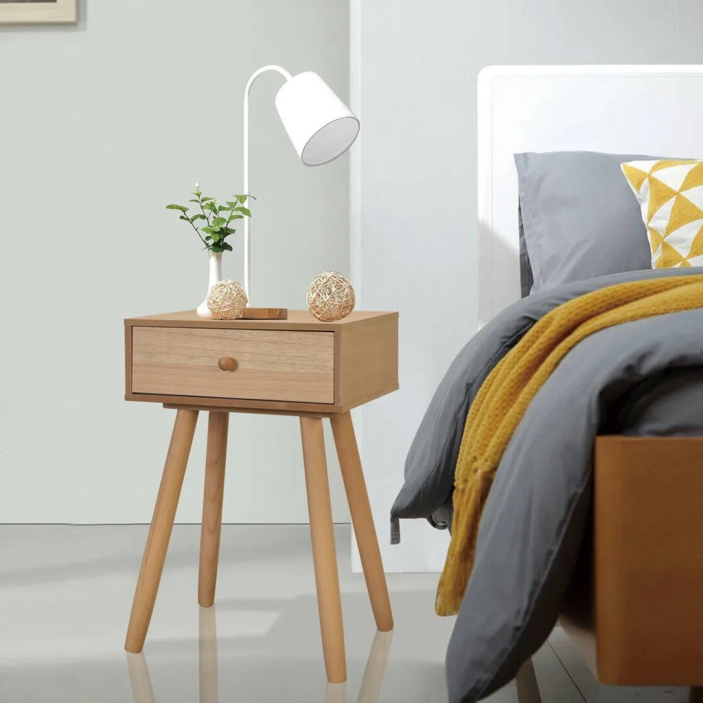Comodini Set 2 pz in Massello di Pino 40x30x61 cm Marroni 244742