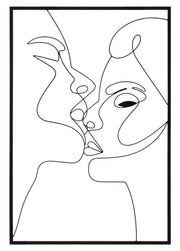 Pannello Decorativo in Ferro "Bacio" cm 60x1x90