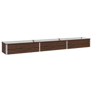 Letto rialzato da giardino Nero 240 x 40 x 24 cm 8006330