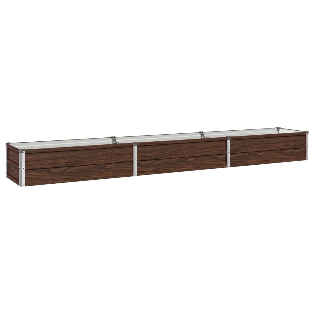 Letto rialzato da giardino Nero 240 x 40 x 24 cm 8006330