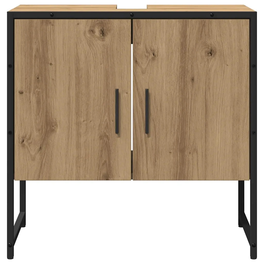 Set di mobili per il bagno 2 pcs Marrone Legno multistrato 3334328