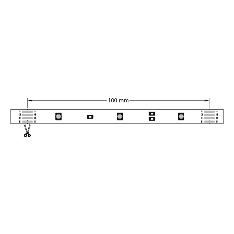 KIT NASTRO 150 LED 500CM 12V RGB ALIMENTATO