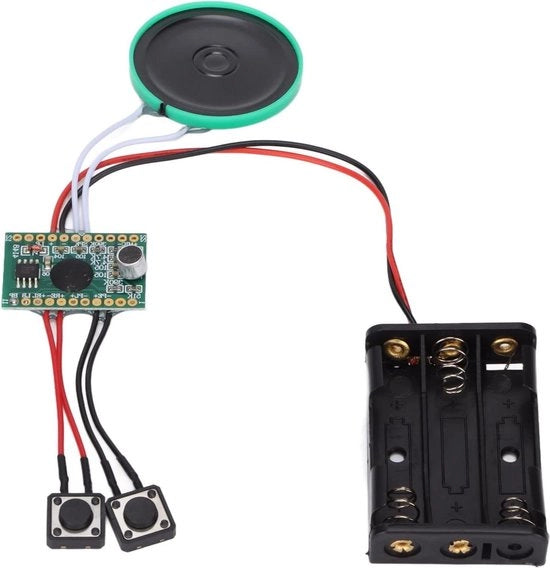 Moduli di chip audio portatili - 4 minuti di DIY - Regolazione con pulsante - Musica e suoni - Chip audio portatile per cartelle di auguri - Carte audio - Doni di Natale personalizzati .
